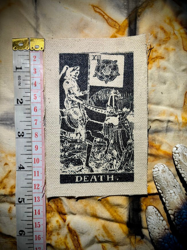Death Tarot card sew on patch
