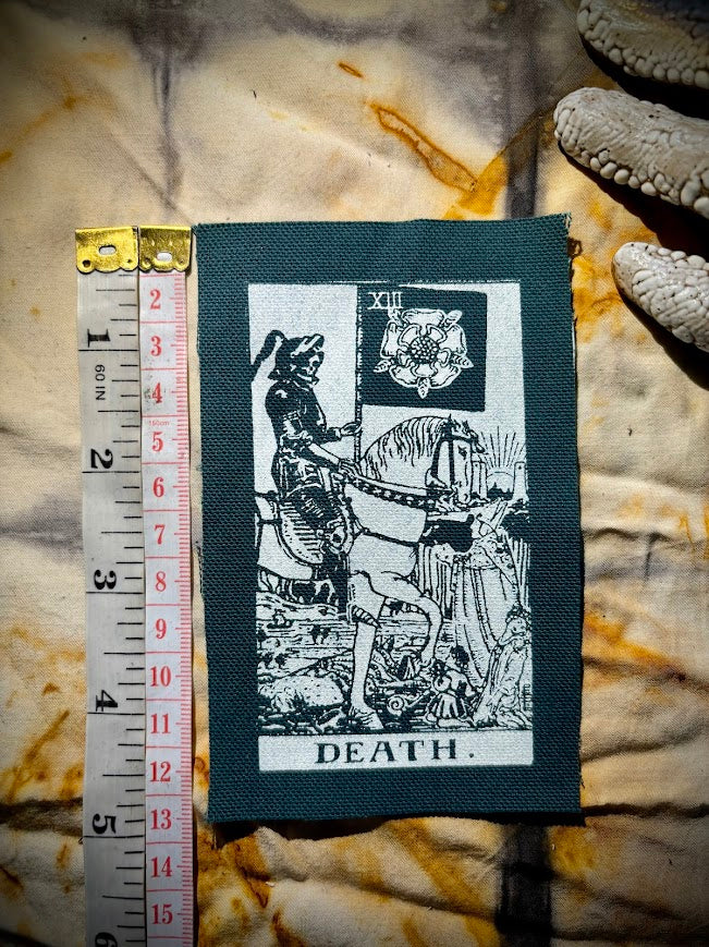 Death Tarot card sew on patch