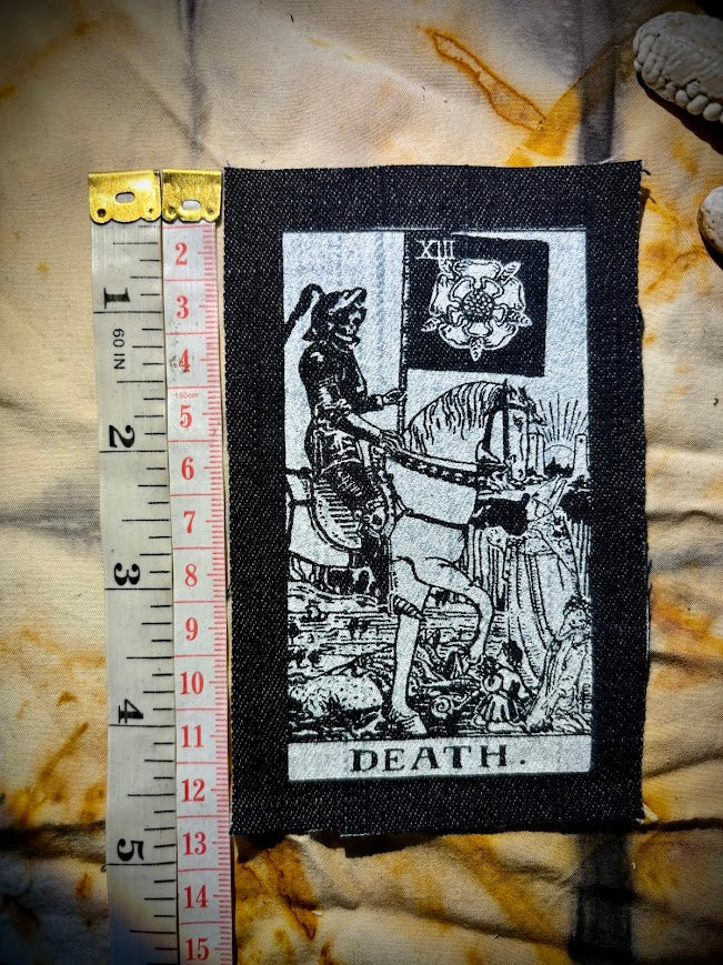 Death Tarot card sew on patch