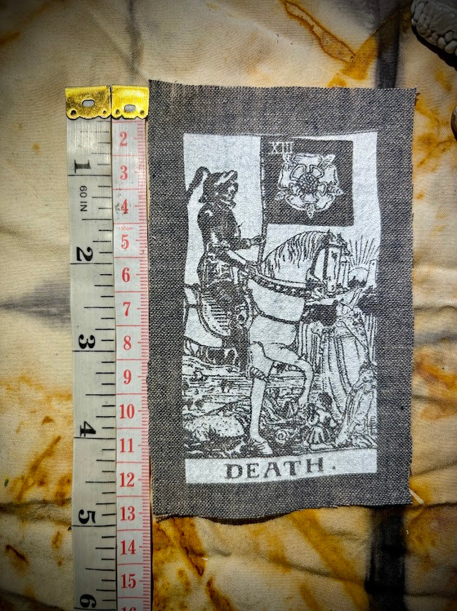 Death Tarot card sew on patch