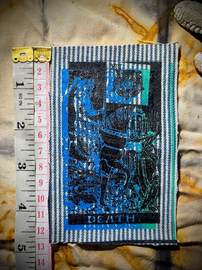 Death Tarot card sew on patch