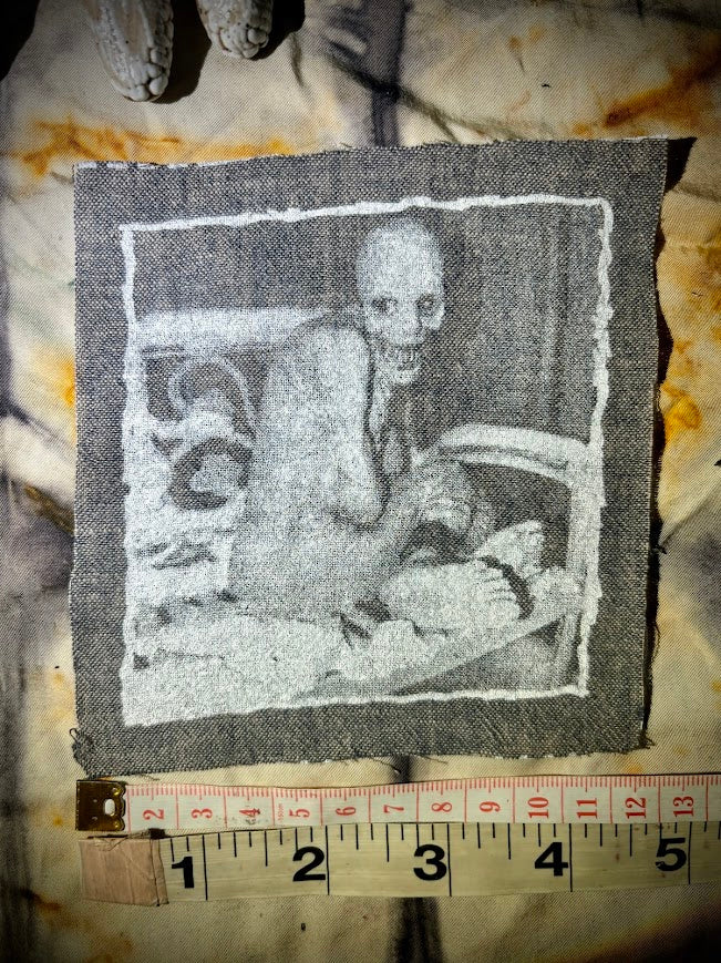Russian Sleep Study monster, creepy sew on patch