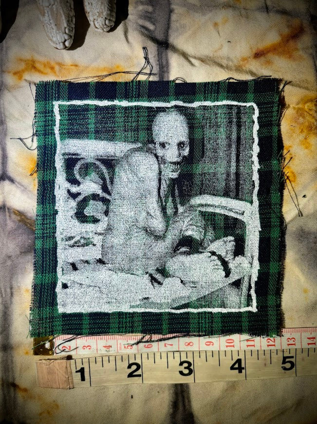 Russian Sleep Study monster, creepy sew on patch