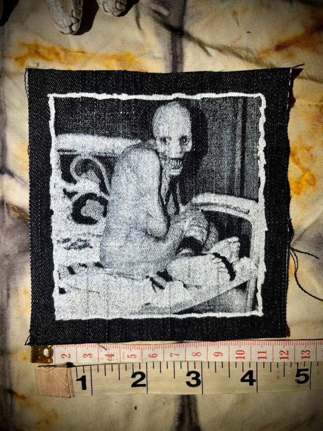 Russian Sleep Study monster, creepy sew on patch