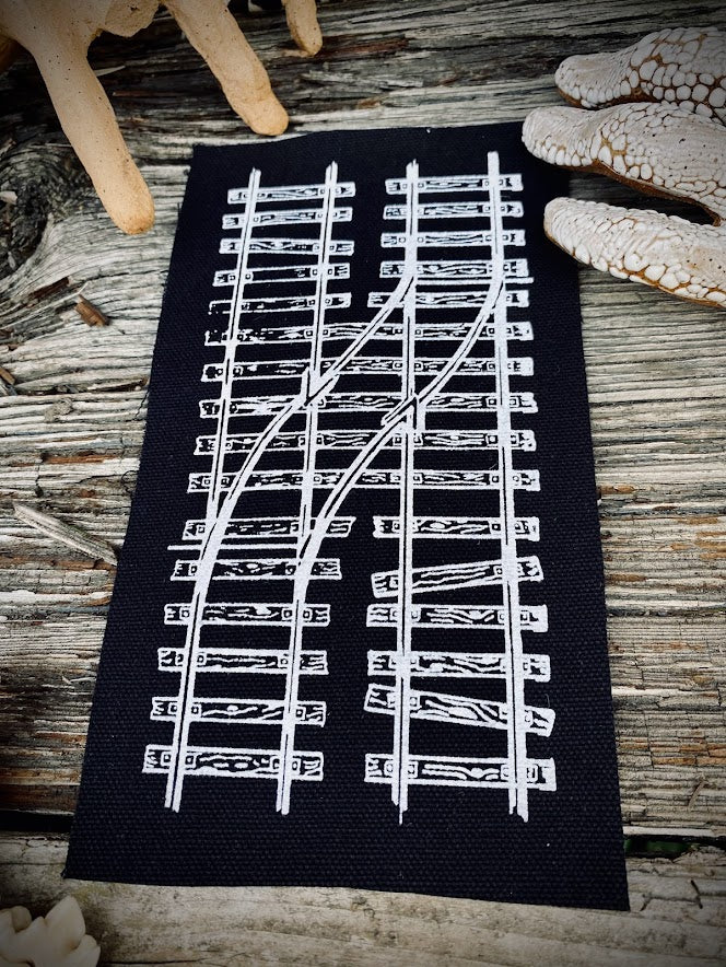 Two train tracks patch.