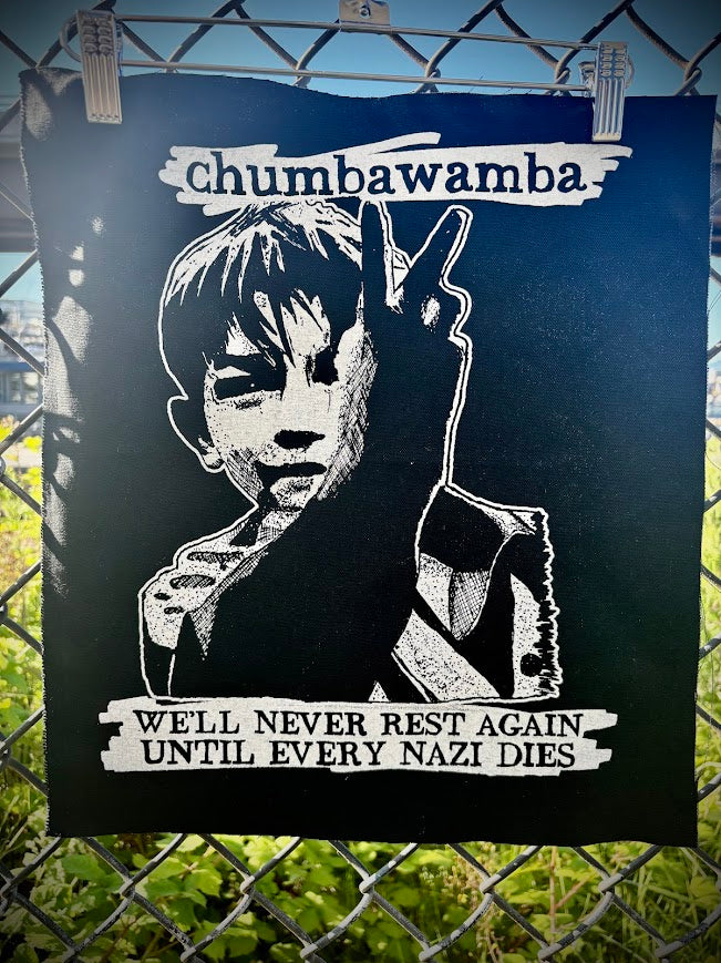 Chumbawamba back patch.