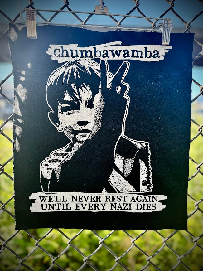 Chumbawamba back patch.