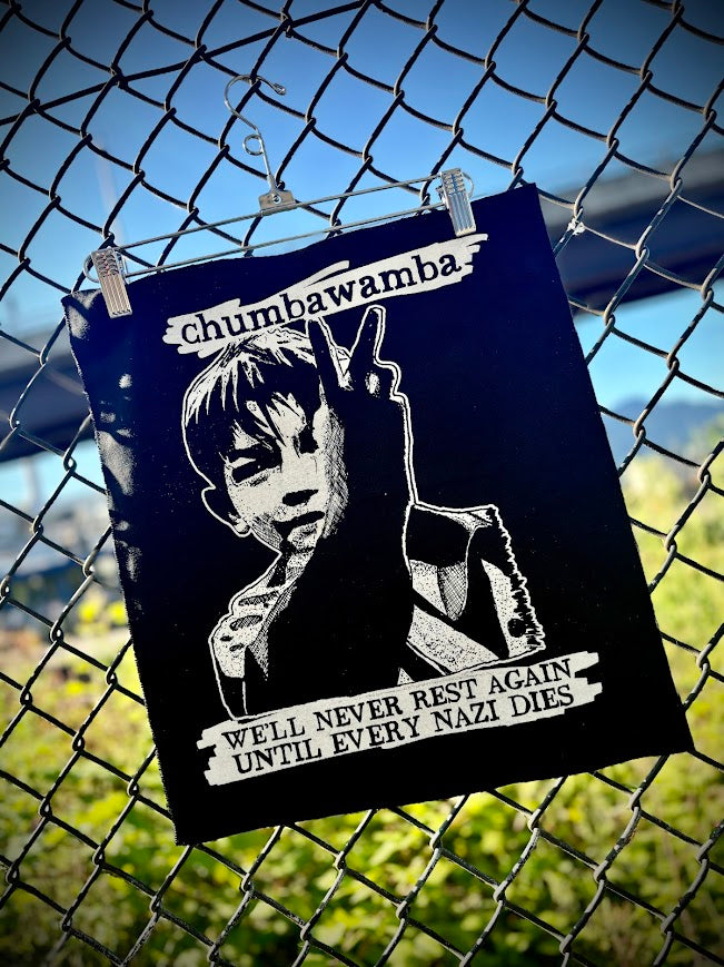 Chumbawamba back patch.