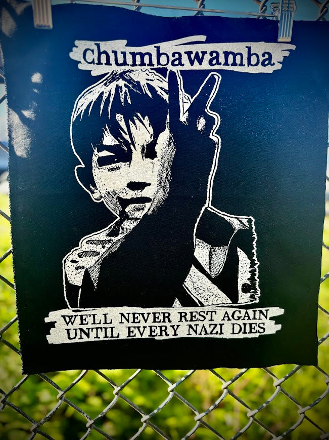 Chumbawamba back patch.