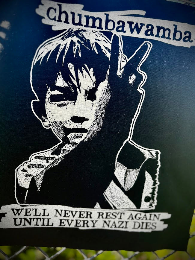 Chumbawamba back patch.