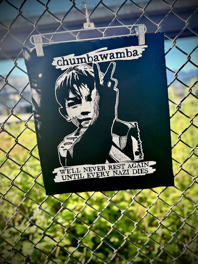Chumbawamba back patch.