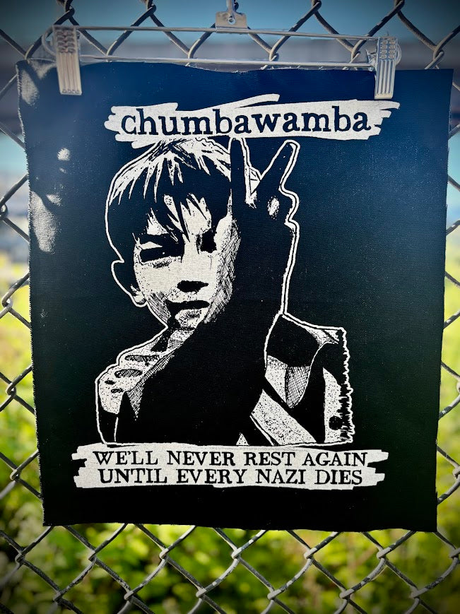 Chumbawamba back patch.