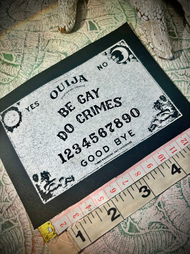 Be Gay, Do Crimes Ouija board sew on patch