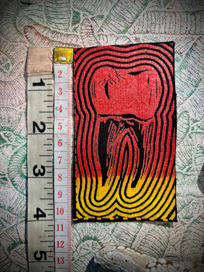 Tooth with a toothache patch