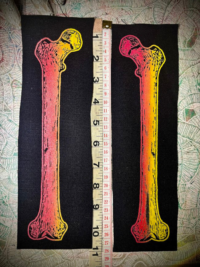 Large human femur bone sew on patch