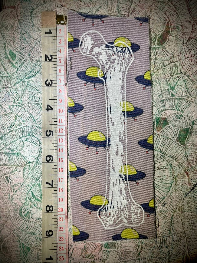 Large human femur bone sew on patch