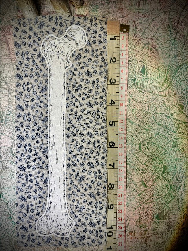 Large human femur bone sew on patch
