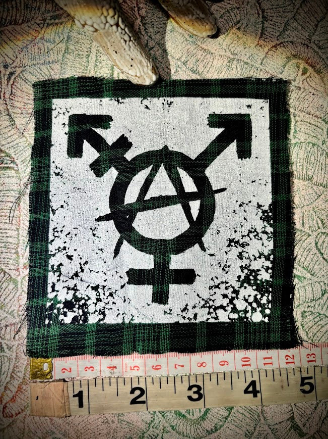 Trans-anarchy sew on patch