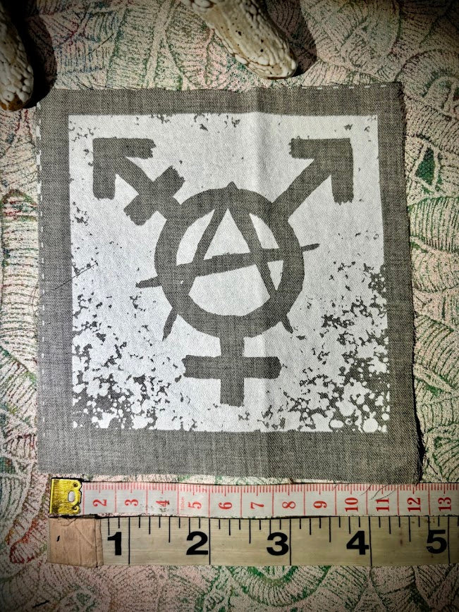Trans-anarchy sew on patch