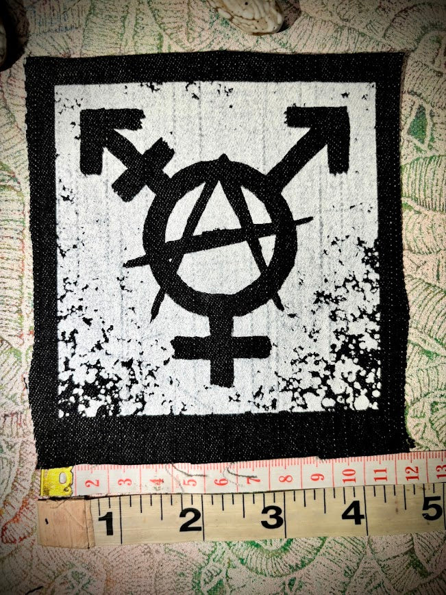 Trans-anarchy sew on patch