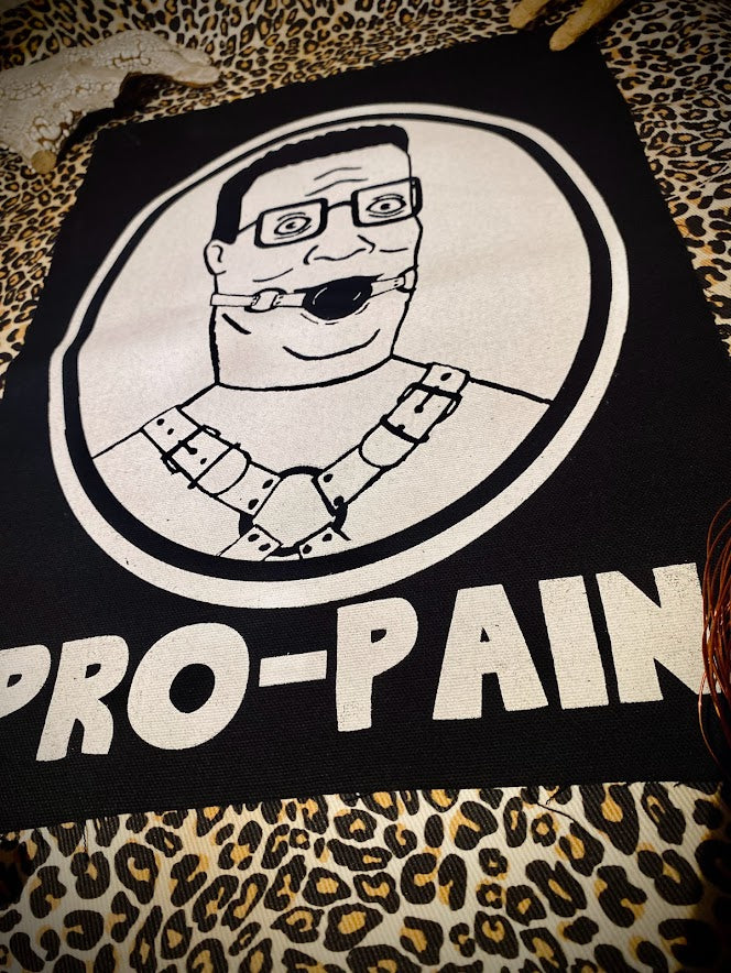 Hank Hill, Pro pain backpatch