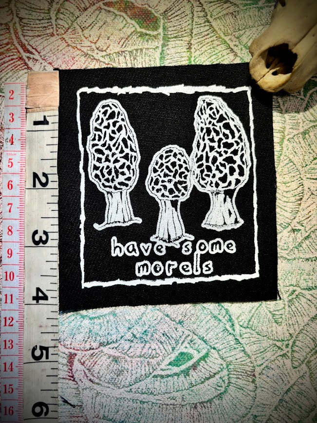Have some Morels, morel mushroom sew on patch
