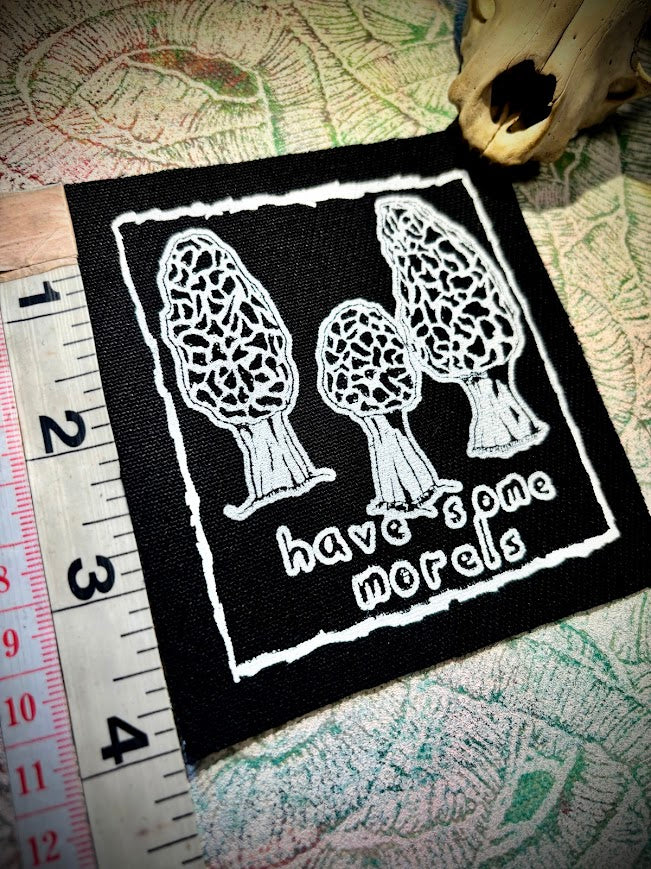 Have some Morels, morel mushroom sew on patch