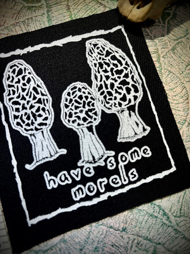 Have some Morels, morel mushroom sew on patch