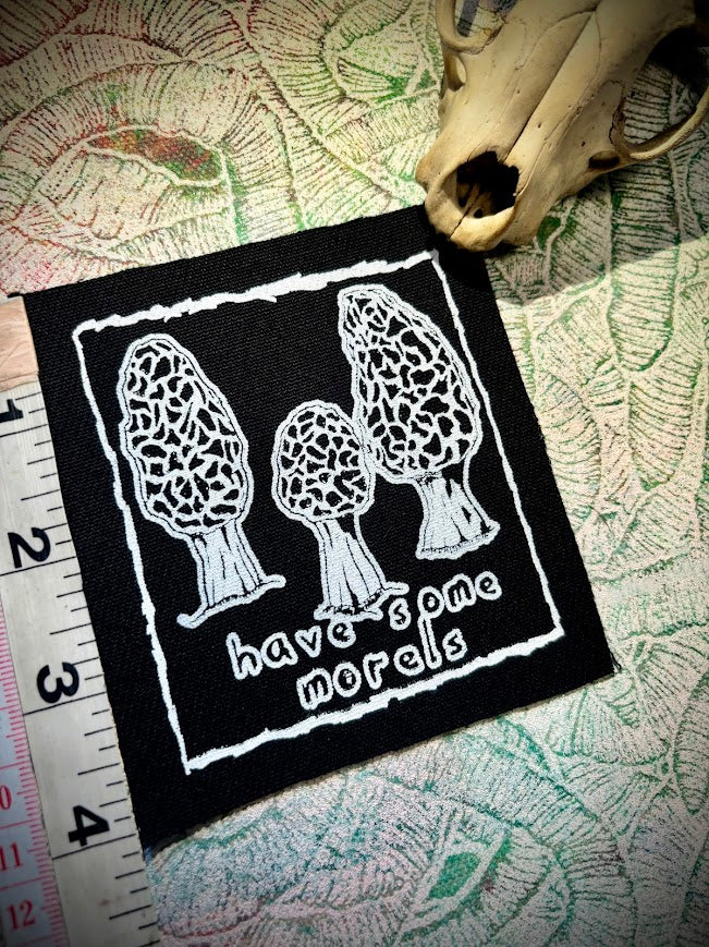 Have some Morels, morel mushroom sew on patch
