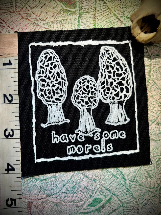 Have some Morels, morel mushroom sew on patch