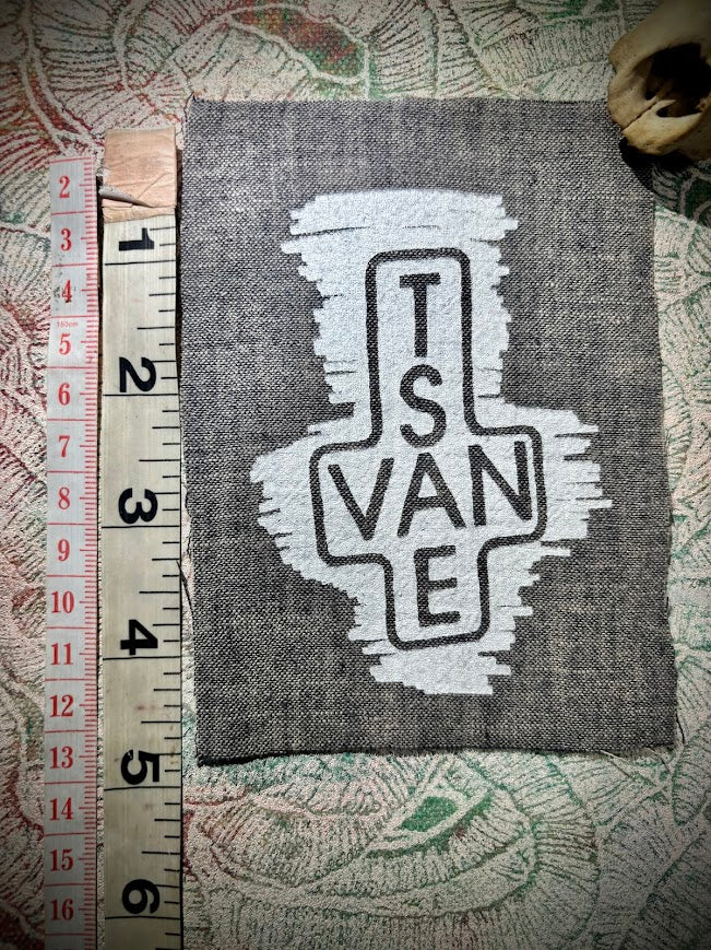 Inverted East Van Cross sew on patch