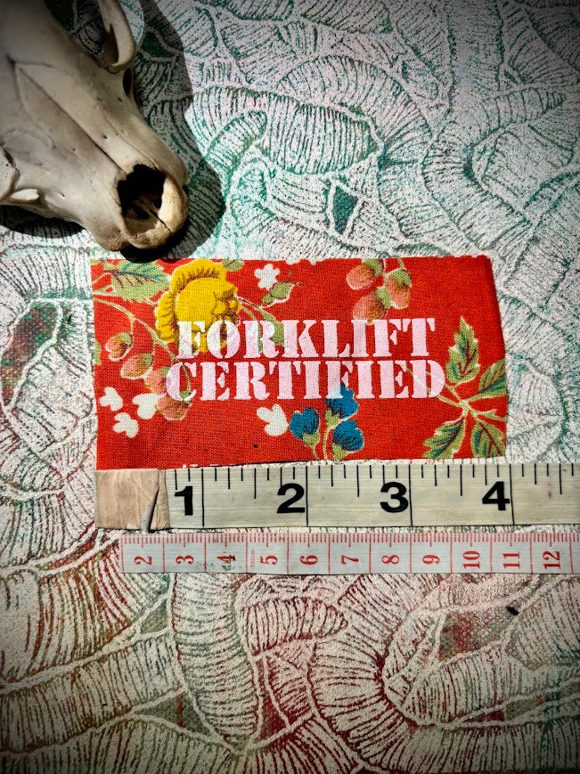 Forklift Certified mini patch