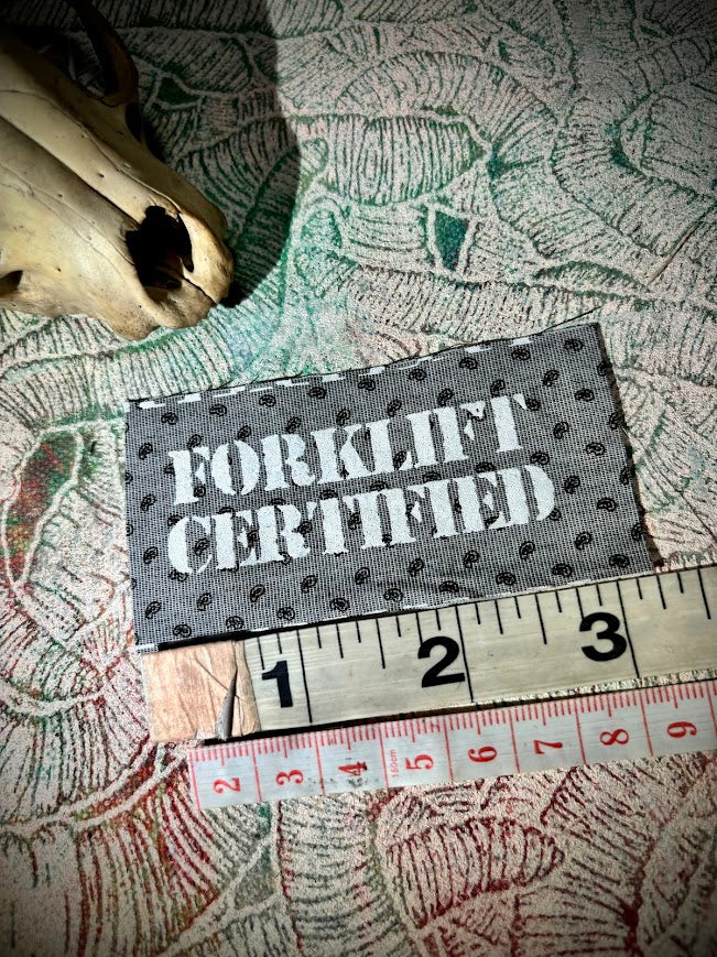 Forklift Certified mini patch