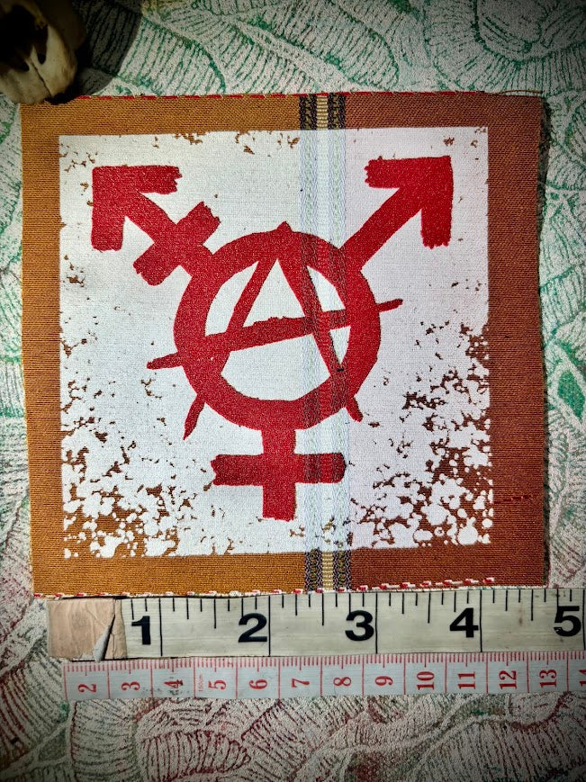 Trans-anarchy, gender anarchy sew on patch