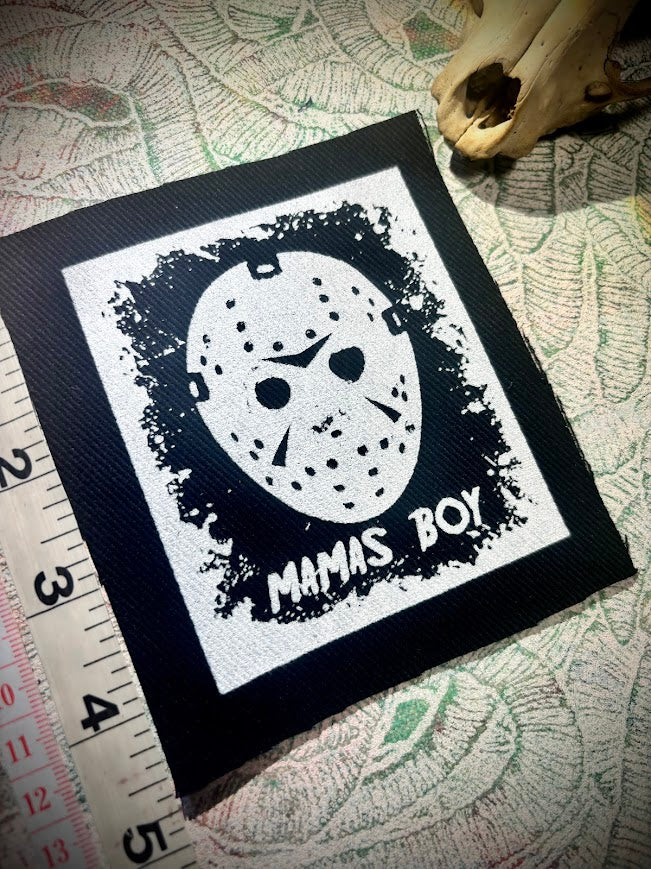 Jason, Mama's boy, Friday the 13th patch.