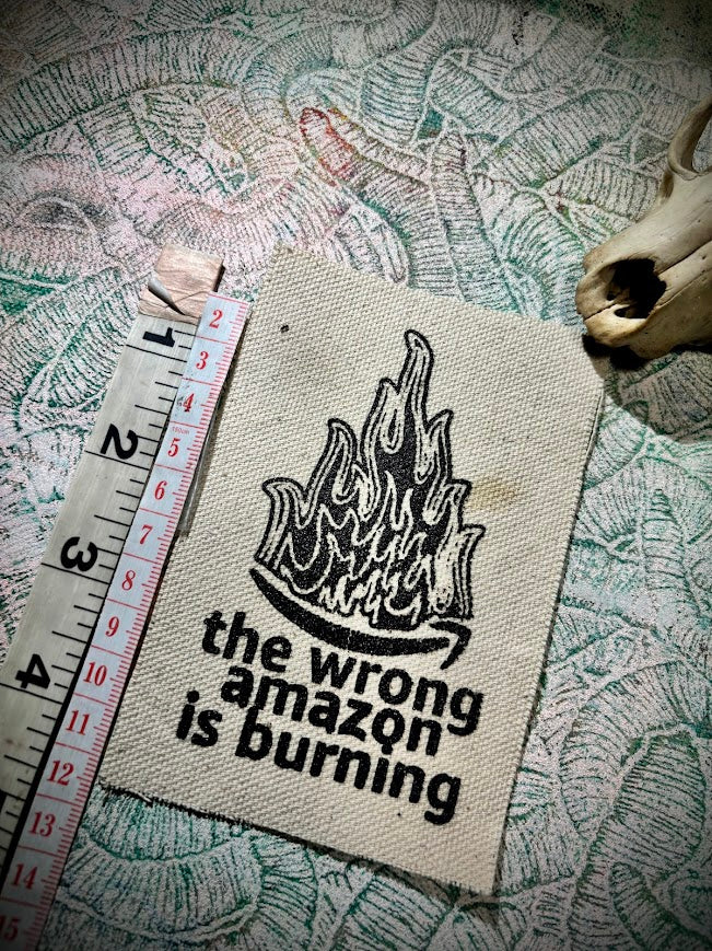 The wrong Amazon is burning patch.