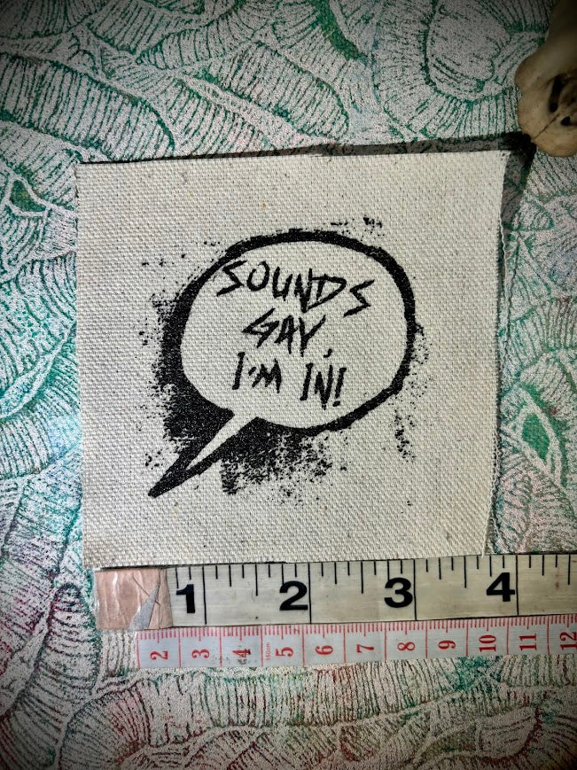 Sounds gay, I'm in! sew on patch