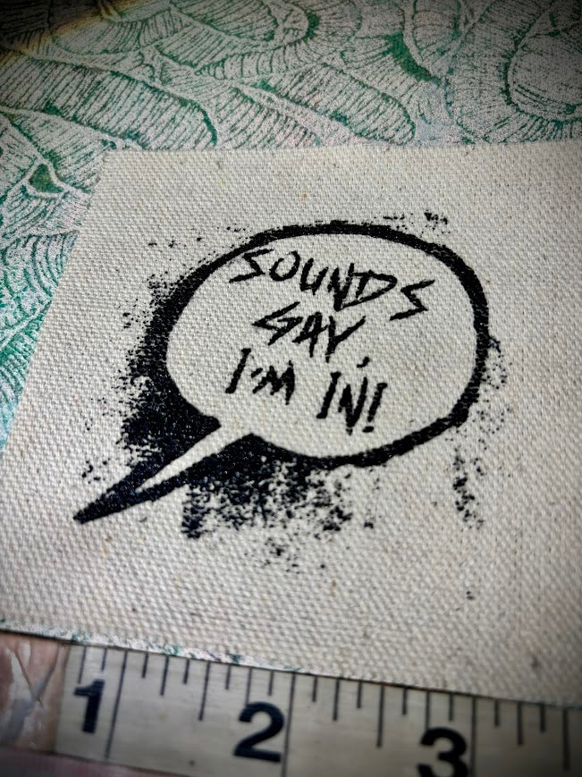 Sounds gay, I'm in! sew on patch