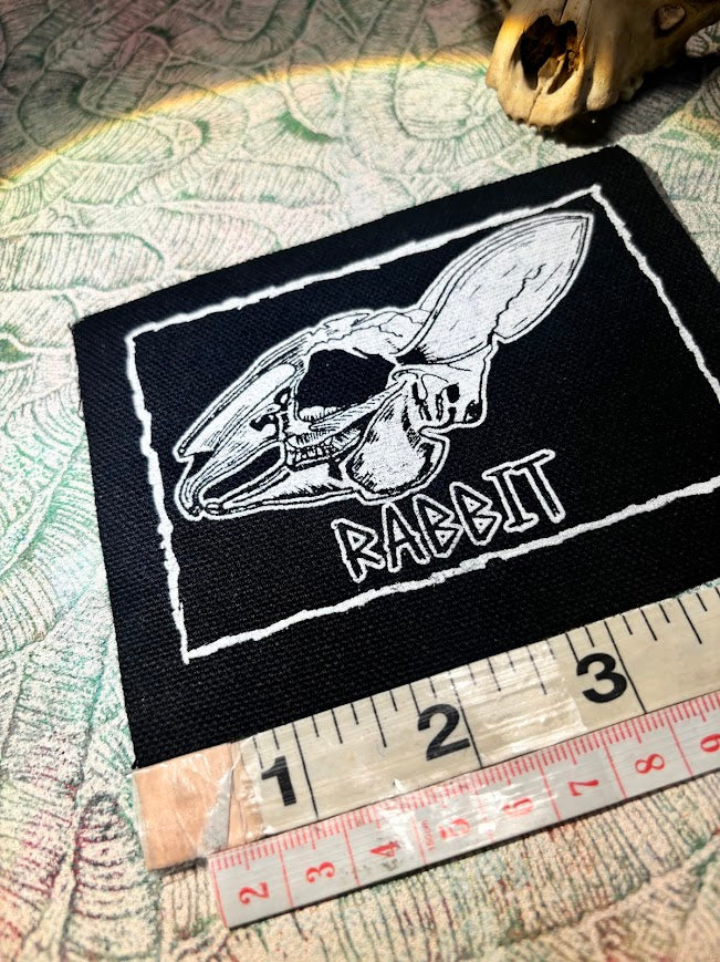 Rabbit skull patch.