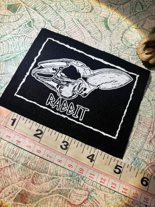 Rabbit skull patch.