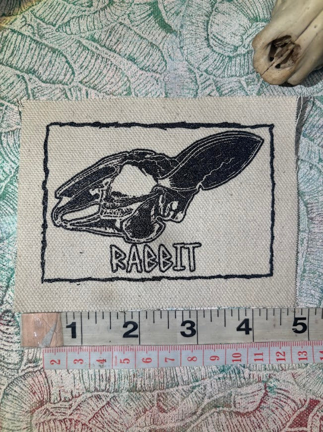 Rabbit skull patch