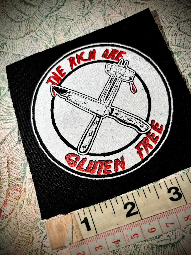 The Rich are Gluten Free patch.