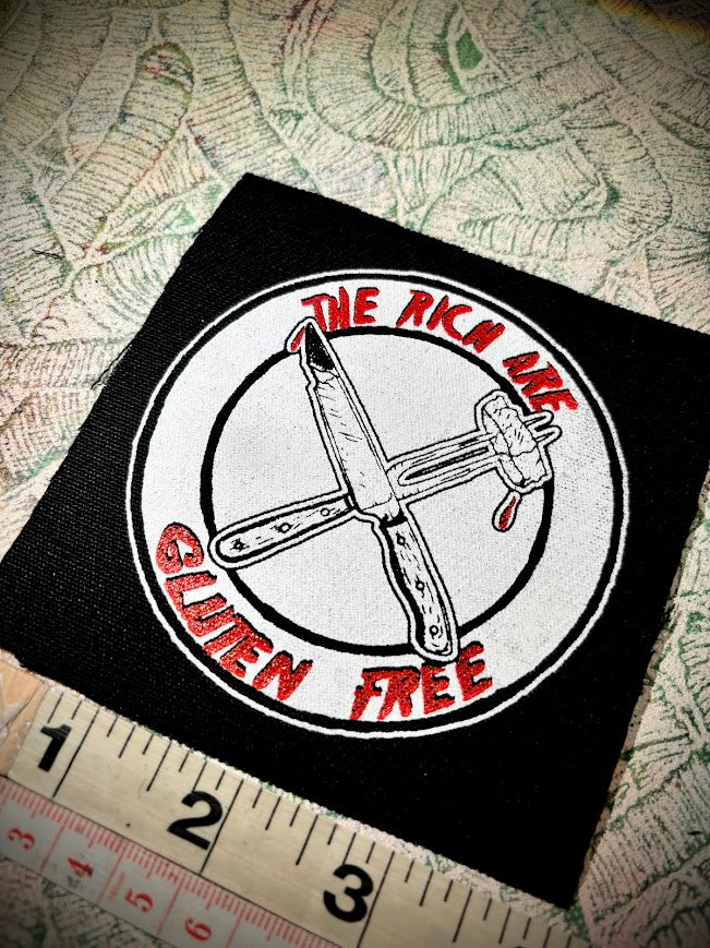 The Rich are Gluten Free patch.