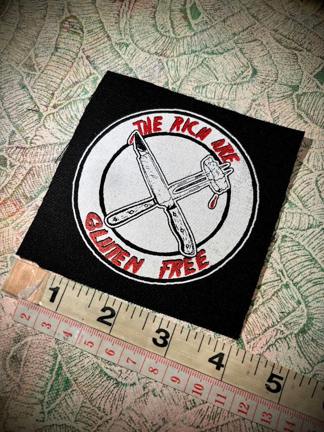 The Rich are Gluten Free patch.