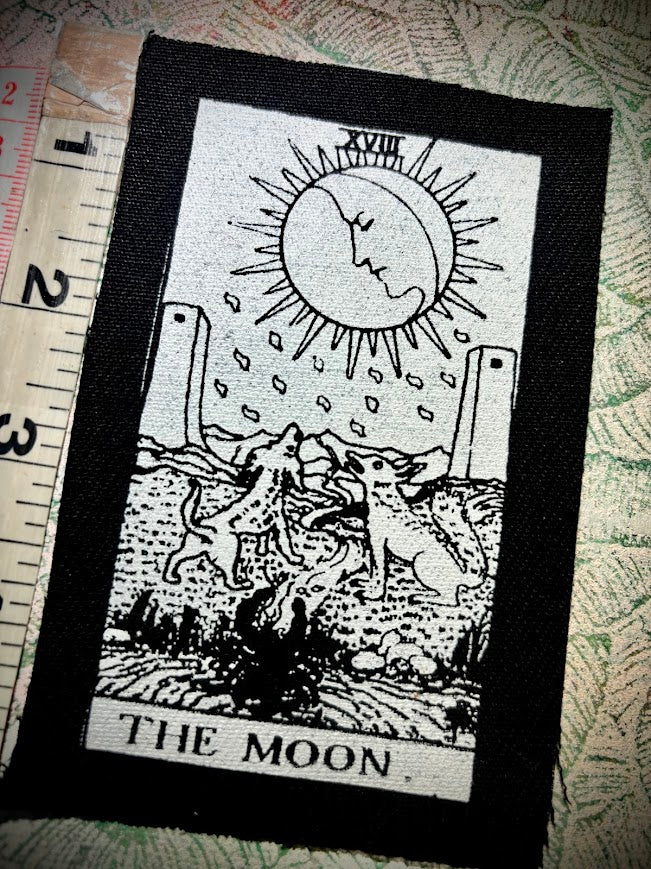 The Moon Tarot card patch.