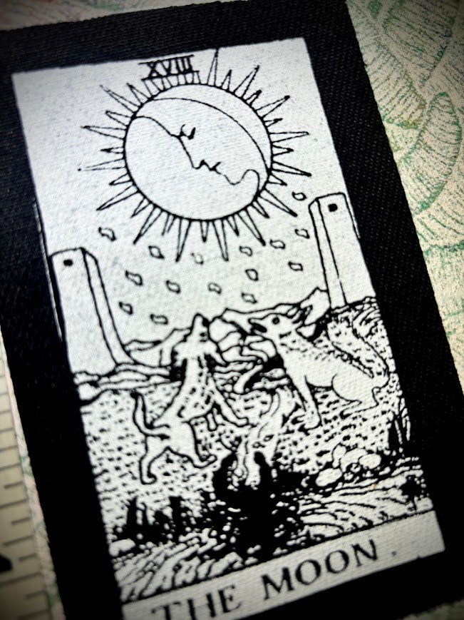The Moon Tarot card patch.