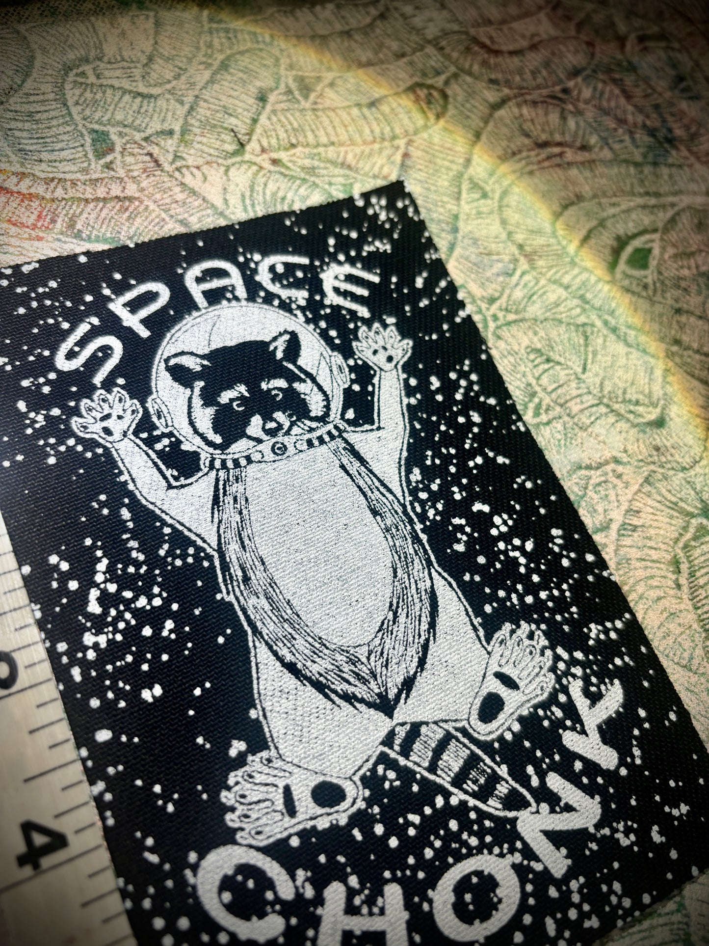 Space Chonk, Raccoon space traveler patch.