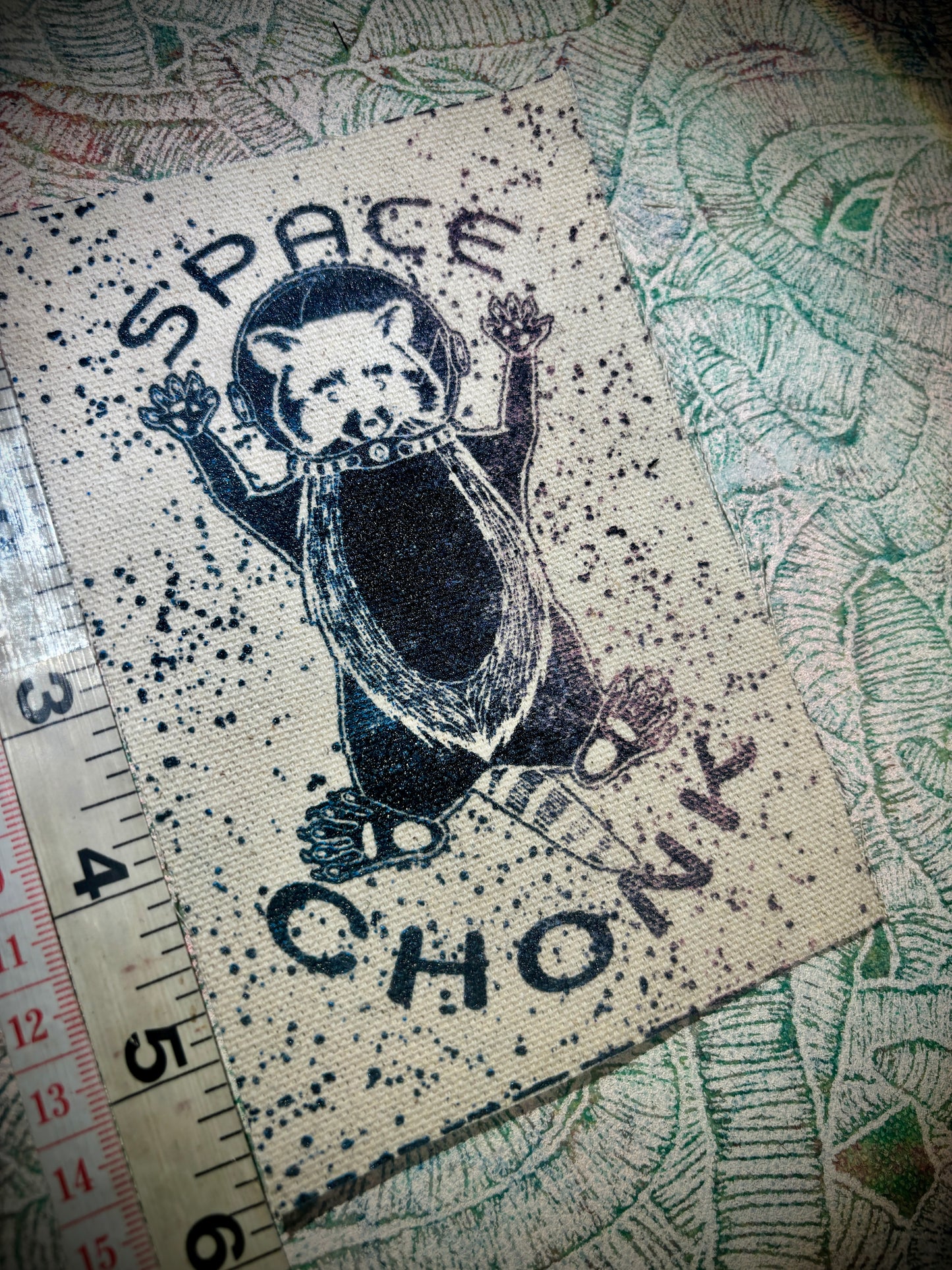 Space Chonk, Raccoon space traveler patch.