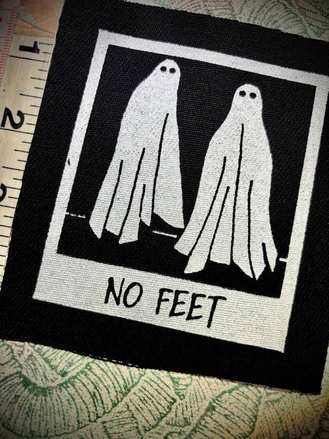 No Feet, sew on patch, from Beetlejuice