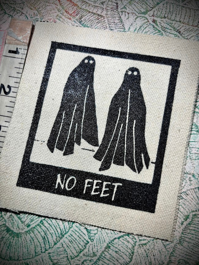 No Feet, sew on patch, from Beetlejuice